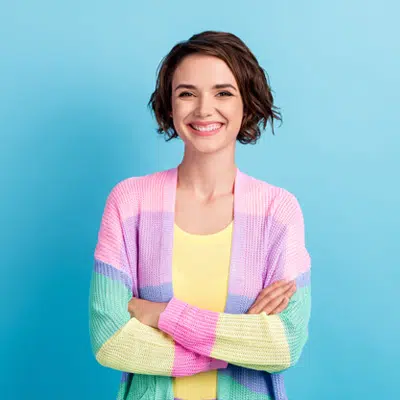 Smiling woman with short brown hair | child custody lawyer | The Hemmat Law Group