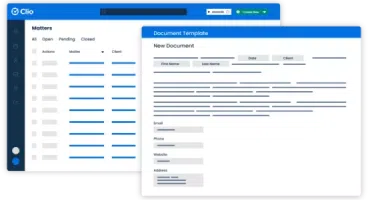 Clio Manage software interface | domestic violence attorney seattle | The Hemmat Law Group