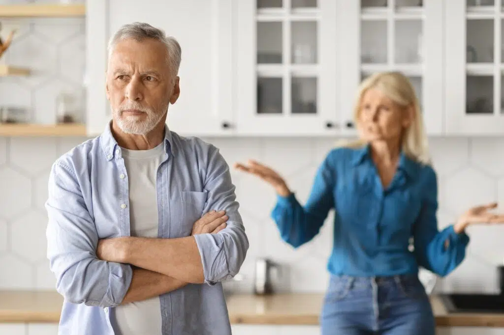 Arguing couple in kitchen | Divorce Lawyer | The Hemmat Law Group