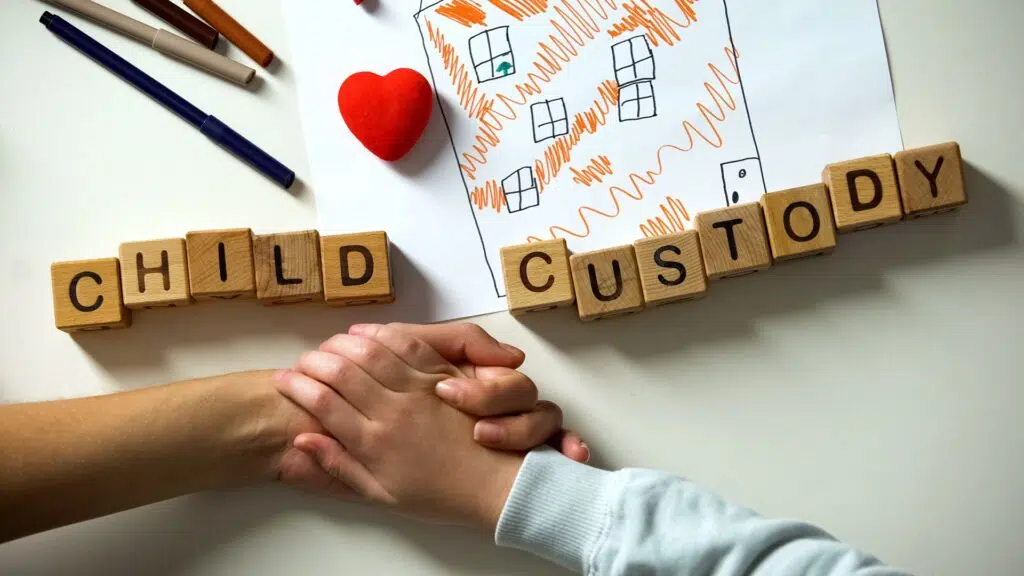 Child custody spelled with blocks | child support attorney near me | The Hemmat Law Group