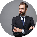 Decorative circular graphic used as a website design element | Hemmat Law Group