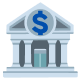 Bank building icon representing financial account information | Hemmat Law Group