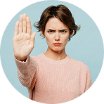 Circular portrait image used within the Hemmat Law website | Hemmat Law Group