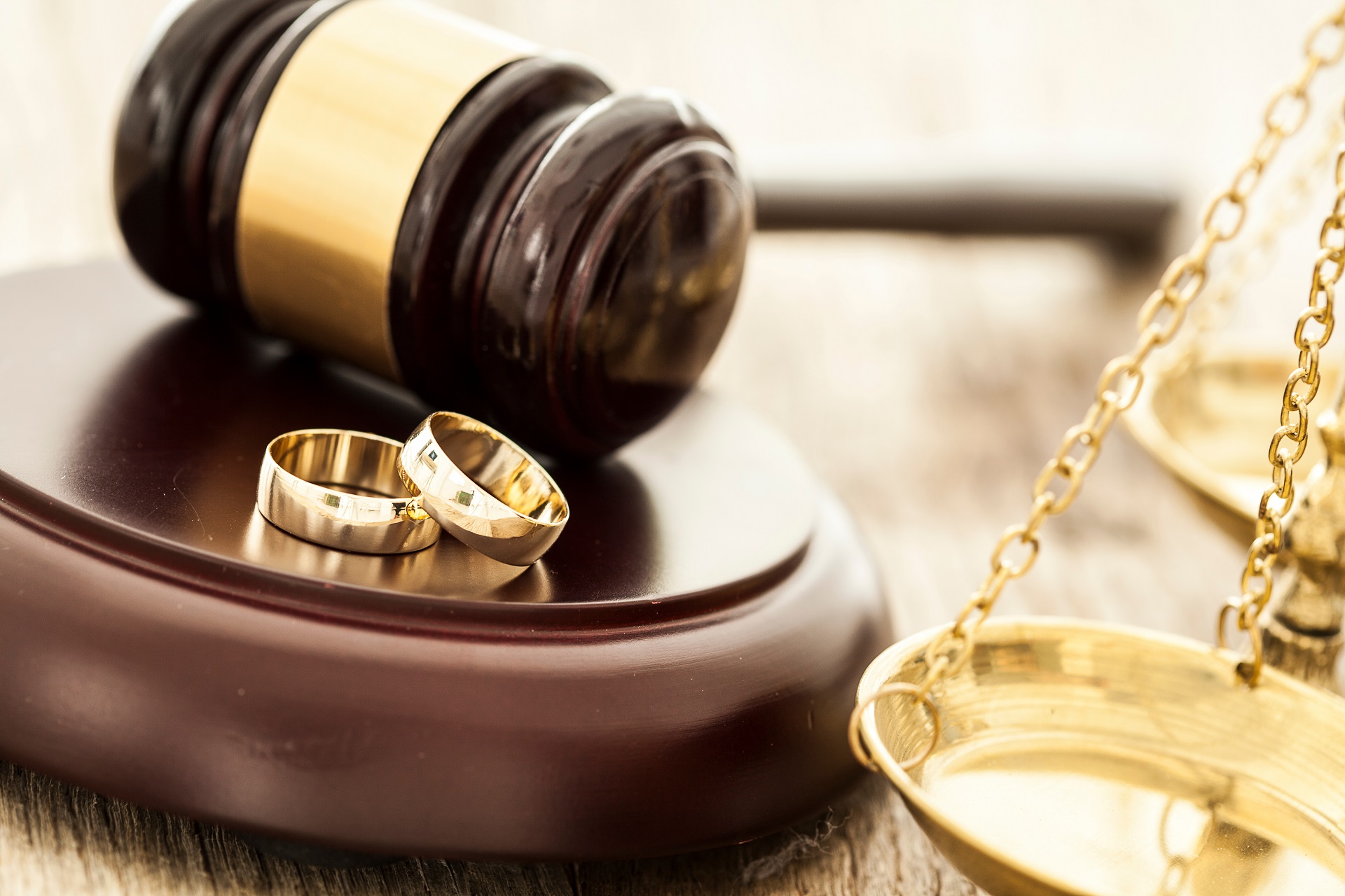 Wedding rings beside legal documents for Washington divorce | Hemmat Law Group