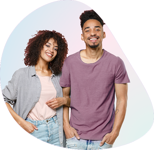 Young boy and girl graphic used for a family law section | Hemmat Law Group